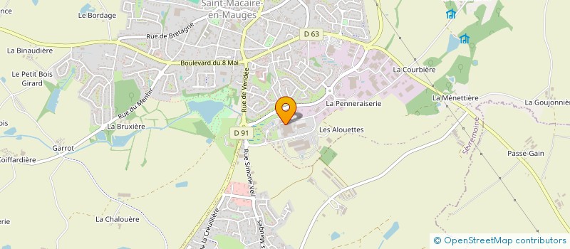 localisation de l'entreprise MACODIS à SEVREMOINE