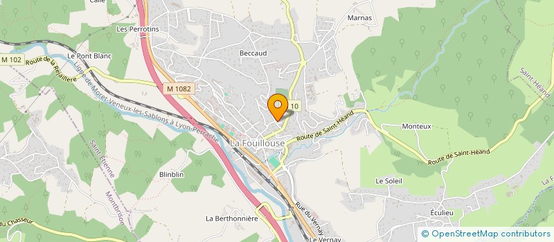 localisation de l'entreprise MACOEM  LA FOUILLOUSE