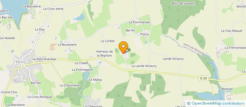 localisation de l'entreprise MACOJUNE  FEINS