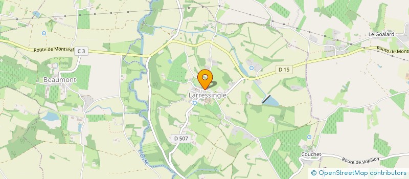 localisation de l'entreprise MACOLAU  LARRESSINGLE