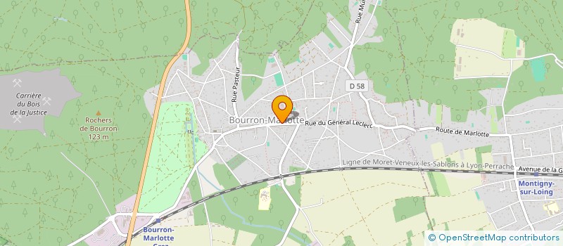 localisation de l'entreprise MACOLETHA à BOURRON-MARLOTTE