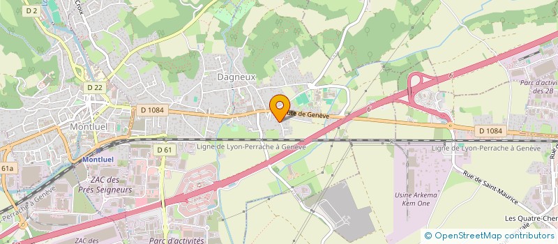 localisation de l'entreprise MACOMILA  DAGNEUX