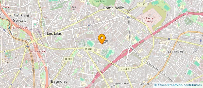 localisation de l'entreprise MACON 75 à BAGNOLET