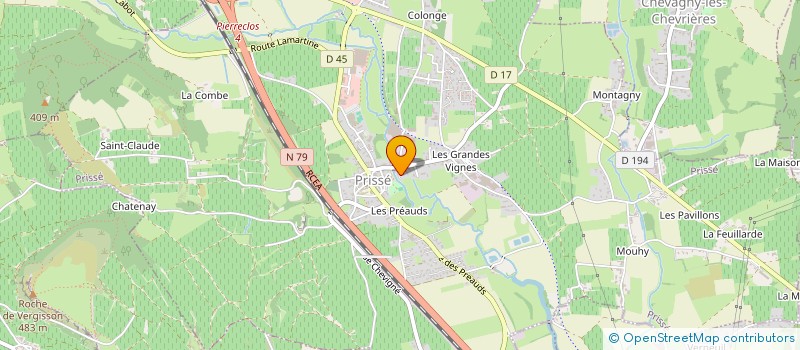 localisation de l'entreprise MACON BATI à PRISSE