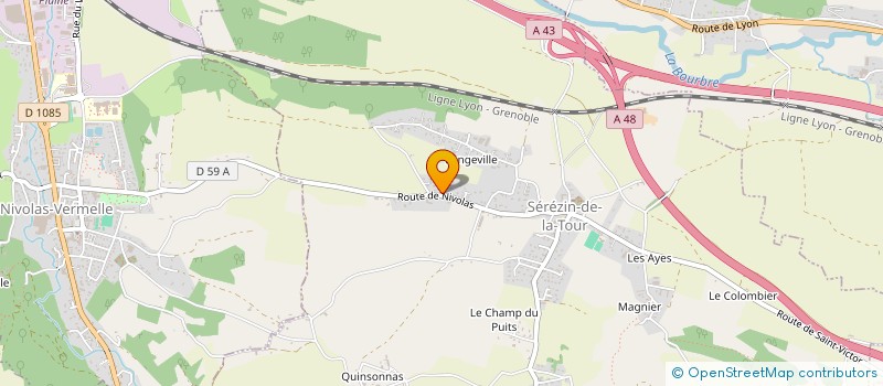 localisation de l'entreprise MACON BERJALLIEN  SEREZIN-DE-LA-TOUR