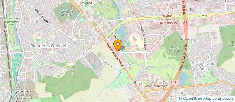 localisation de l'entreprise MACON DE L'EST  METZ