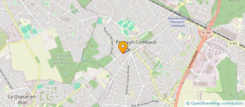 localisation de l'entreprise MACON DU CAP-VERT  PONTAULT-COMBAULT