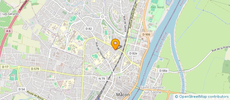 localisation de l'entreprise MACON FUTSAL à MACON