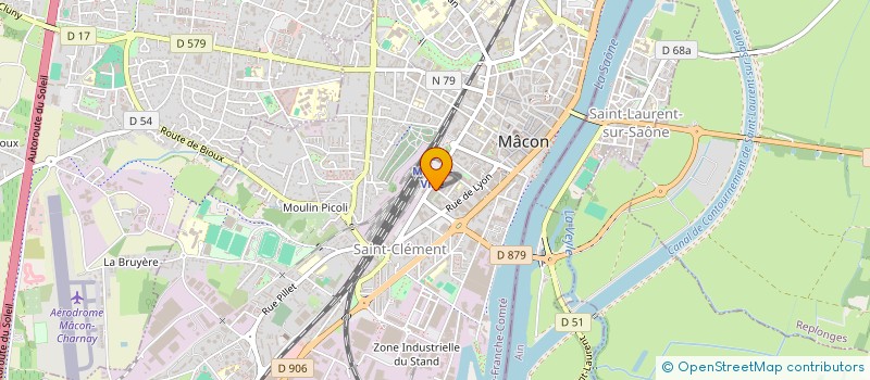 localisation de l'entreprise MACON GYM à MACON