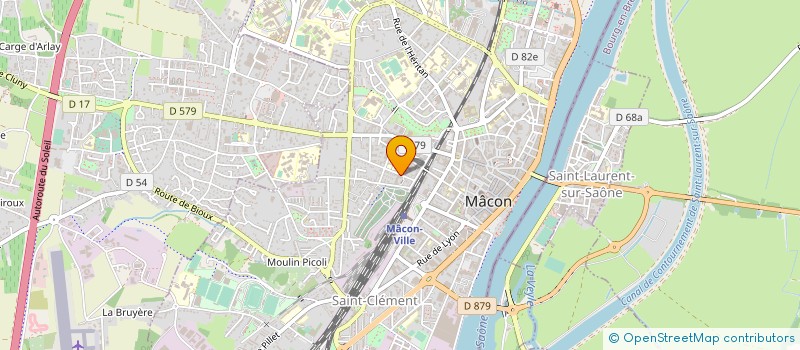 localisation de l'entreprise MACON JURA LOISIRS à MACON