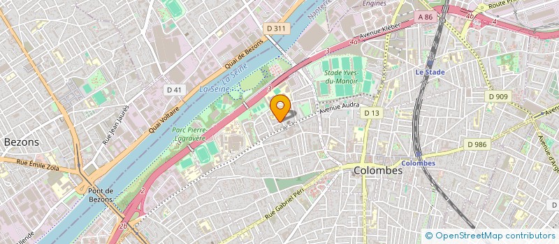 localisation de l'entreprise MACON PRO à COLOMBES