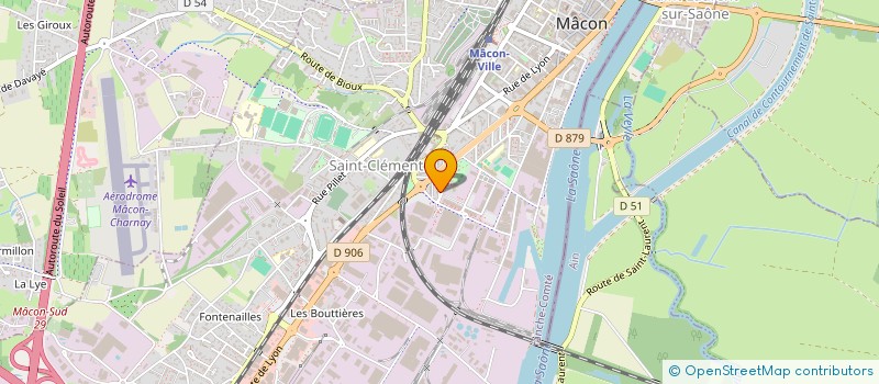 localisation de l'entreprise MACON VELO EN VILLE (M2V) à MACON