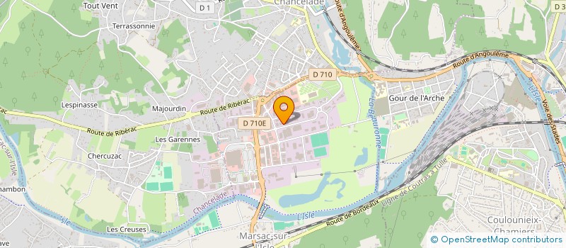localisation de l'entreprise MACONNERIE 24 à MARSAC-SUR-L ISLE