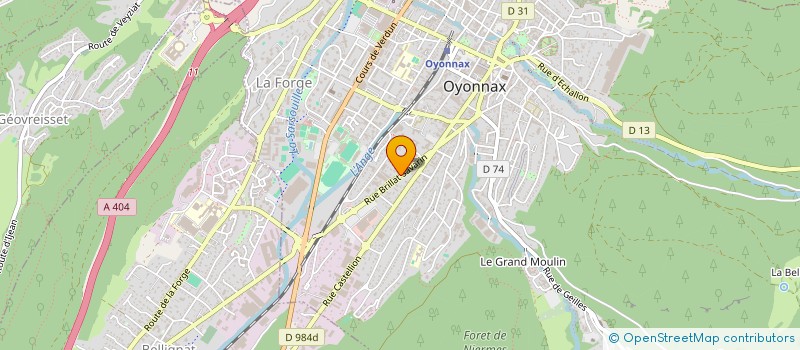 localisation de l'entreprise MACONNERIE A. MARTINS à OYONNAX