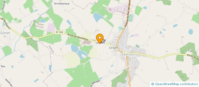 localisation de l'entreprise MACONNERIE ANDRAC à CANCON