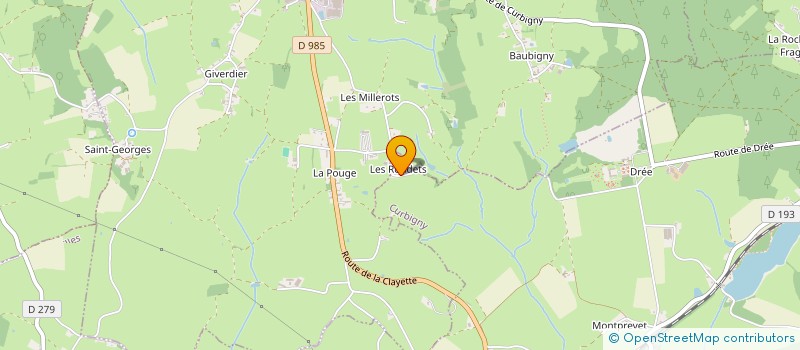 localisation de l'entreprise MACONNERIE AUCLAIR STEPHANE à CURBIGNY
