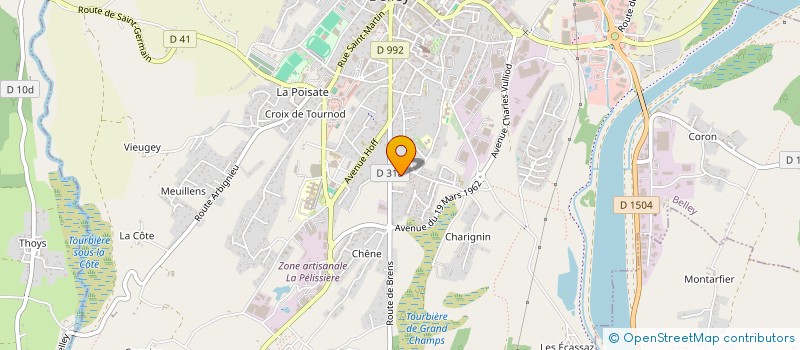 localisation de l'entreprise MACONNERIE AYDIN à BELLEY