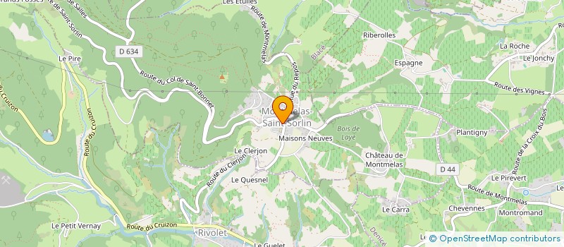 localisation de l'entreprise MACONNERIE B. GOUTTENOIRE S.A.S à PORTE-DES-PIERRES-DOREES