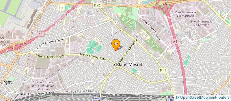 localisation de l'entreprise MACONNERIE BATIMENT  LE BLANC-MESNIL