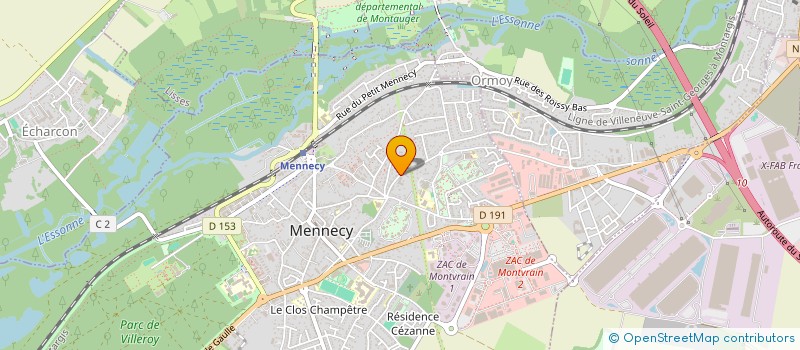 localisation de l'entreprise MACONNERIE BATIMENT GENIE CIVIL RENOV à MENNECY