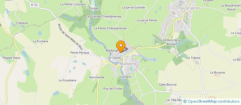 localisation de l'entreprise MACONNERIE BERTRAND à MALLIEVRE