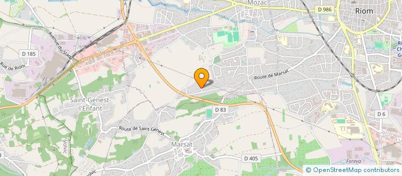 localisation de l'entreprise MACONNERIE BIDET à MOZAC