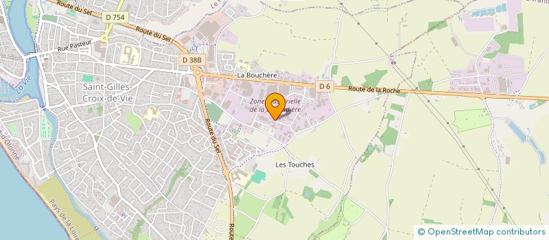 localisation de l'entreprise MACONNERIE BOSSARD  SAINT-GILLES-CROIX-DE-VIE