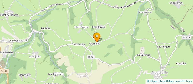 localisation de l'entreprise MACONNERIE BOUCHEIX ANTOINE  MOUREUILLE