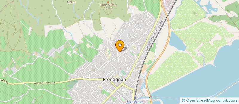 localisation de l'entreprise MACONNERIE BROQUET à FRONTIGNAN