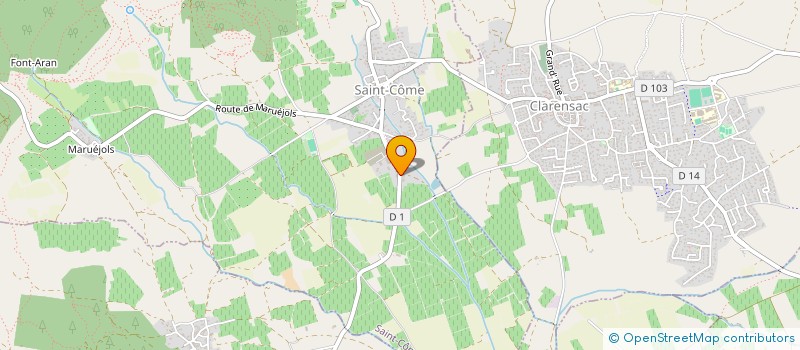 localisation de l'entreprise MACONNERIE CALVET - AP  SAINT-COME-ET-MARUEJOLS