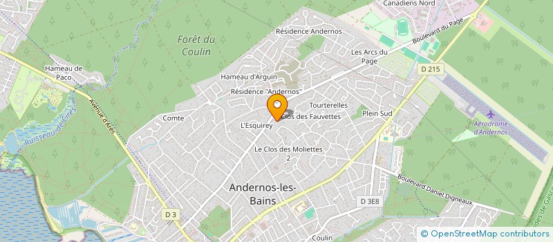 localisation de l'entreprise MACONNERIE CHARPENTE BORDEAU à ANDERNOS-LES-BAINS