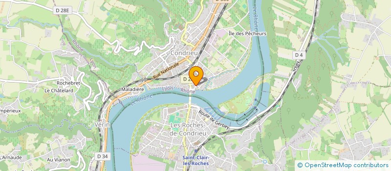 localisation de l'entreprise MACONNERIE CHARPENTE RENOVATION  CONDRIEU