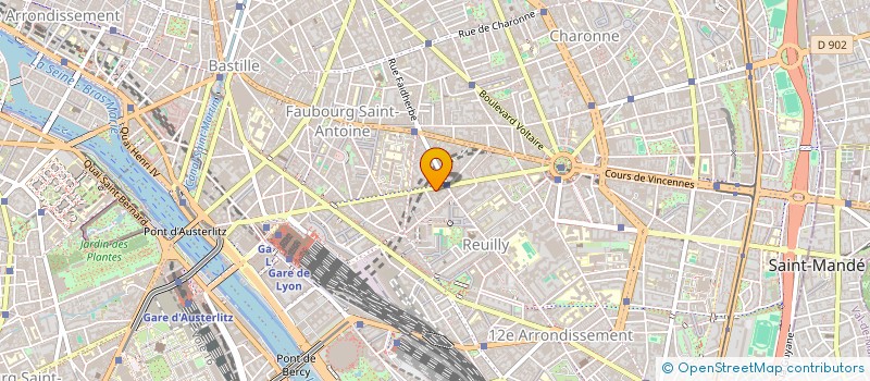 localisation de l'entreprise MACONNERIE CLOISONS PLATERIE ISOLATION à PARIS