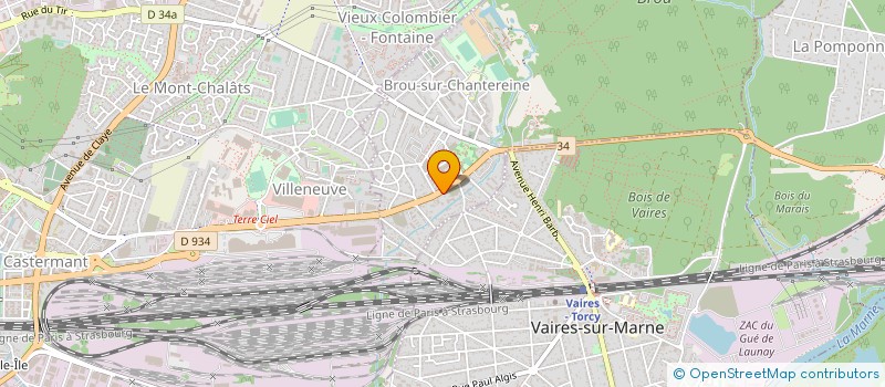 localisation de l'entreprise MACONNERIE COUVERTURE PEINTURE  BROU-SUR-CHANTEREINE