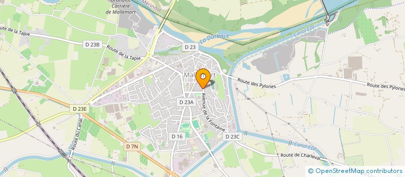 localisation de l'entreprise MACONNERIE D'ANTAN  MALLEMORT