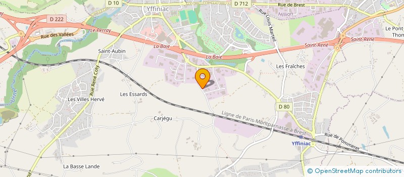 localisation de l'entreprise MACONNERIE DE LA BAIE  YFFINIAC