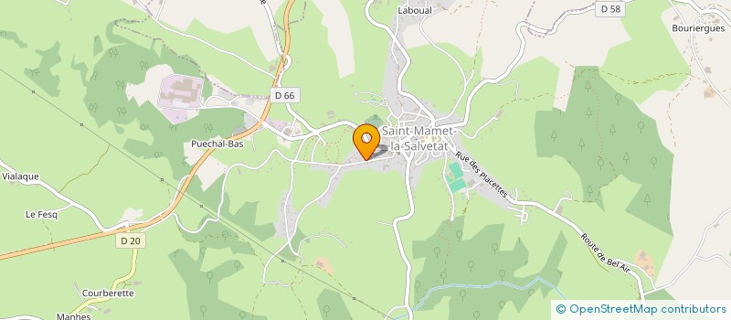 localisation de l'entreprise MACONNERIE DE LA CERE à SAINT-MAMET-LA-SALVETAT