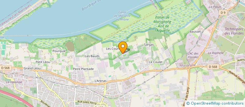 localisation de l'entreprise MACONNERIE DE LA COTE à CHATEAUNEUF-LES-MARTIGUES