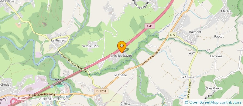 localisation de l'entreprise MACONNERIE DELOCHE  CHAPEIRY