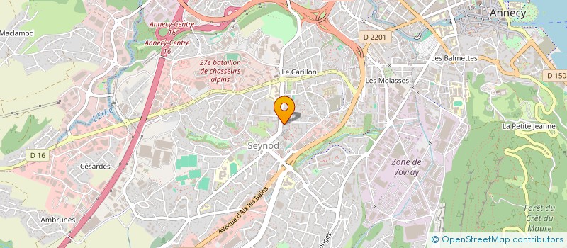 localisation de l'entreprise MACONNERIE DES ALPES  ANNECY