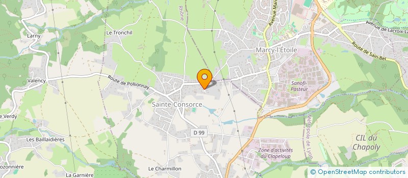 localisation de l'entreprise MACONNERIE DES MONTS DU LYONNAIS  SAINTE-CONSORCE