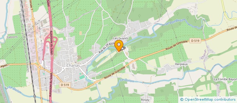 localisation de l'entreprise MACONNERIE DU BATI ANCIEN  CHANAS