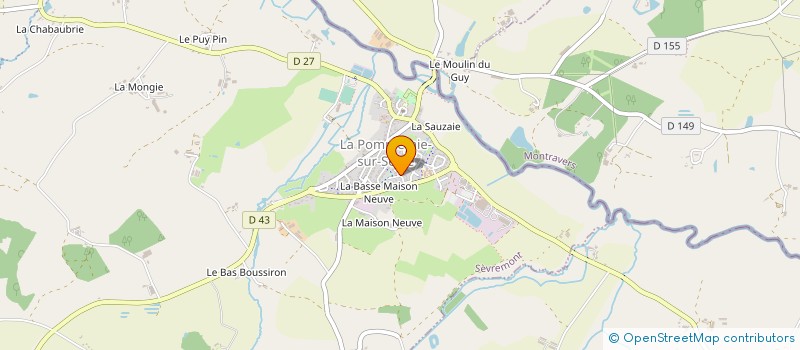 localisation de l'entreprise MACONNERIE DU BOCAGE à SEVREMONT