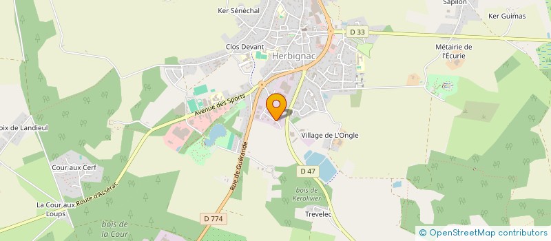 localisation de l'entreprise MACONNERIE DU BRIVET à HERBIGNAC