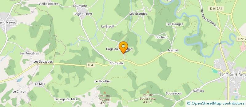 localisation de l'entreprise MACONNERIE DU CHATEAU  LE GRAND-BOURG