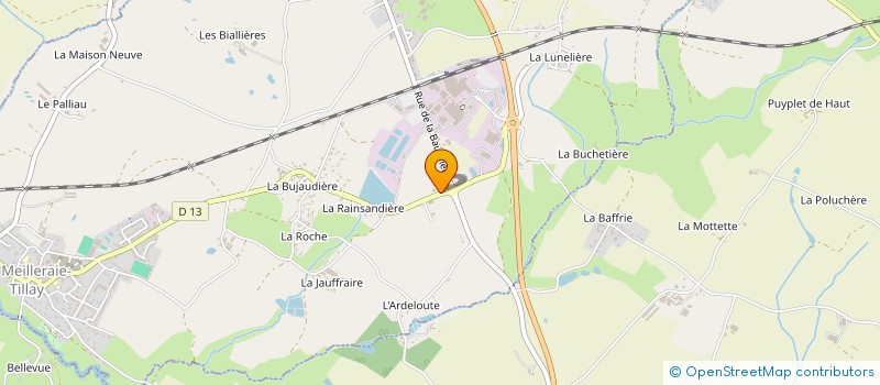 localisation de l'entreprise MACONNERIE DU CHENE VERT  LA MEILLERAIE-TILLAY