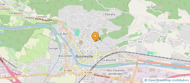 localisation de l'entreprise MACONNERIE DU MOLE  BONNEVILLE