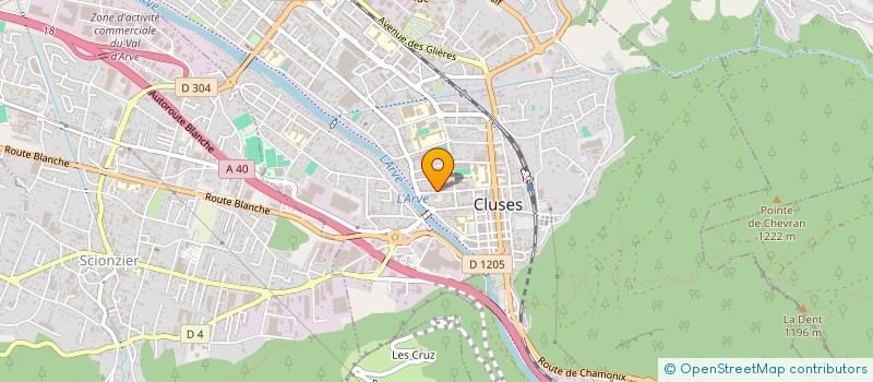 localisation de l'entreprise MACONNERIE DU MONT BLANC  CLUSES