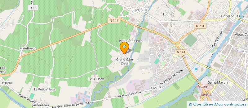 localisation de l'entreprise MACONNERIE ET RENOVATION BARREAU  JAVREZAC