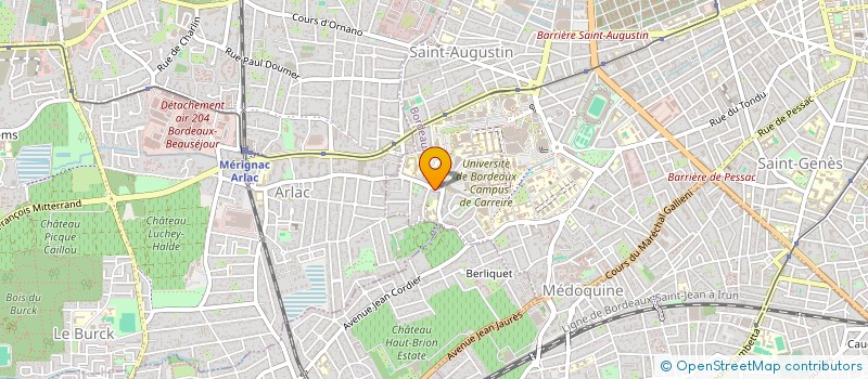localisation de l'entreprise MACONNERIE ET TRAVAUX DU BATIMENT à BORDEAUX